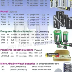 Industrial Alkaline Batteries