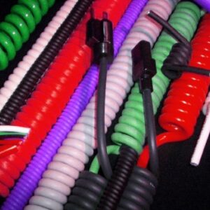 Retractable Coil Cord for Electronics, Communication Systems, and Industrial Equipment