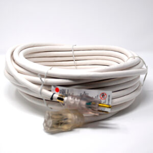 75' White 12/3-3 Flat Line OSHA Extension Power Cord