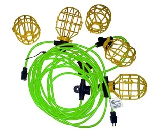 Temporary Bright Cord Construction String Lights